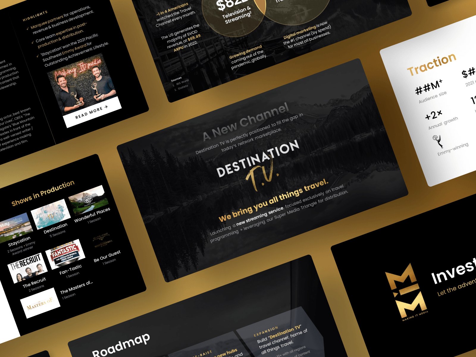 Destination TV pitch deck, page 2